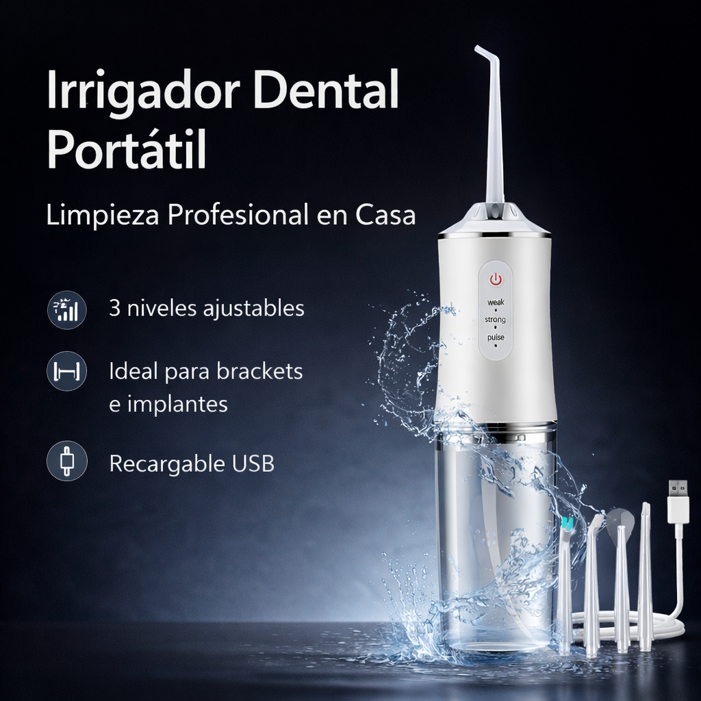 Irrigador Dental Portátil – Limpieza Profesional en Casa